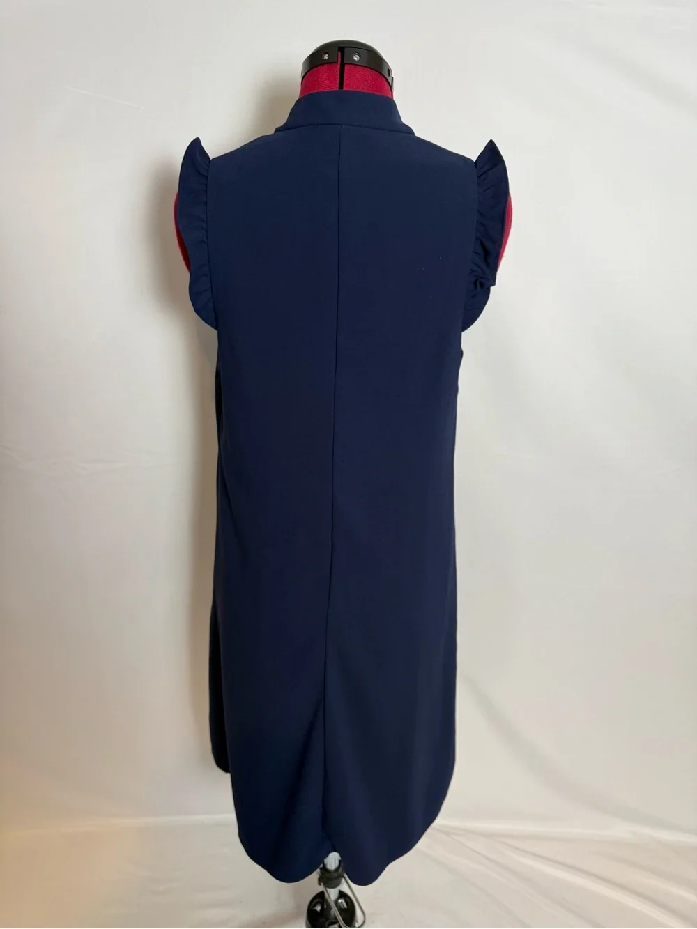 Lilly Pulitzer Adalee Shift Dress Women's Size 6 True Navy Pearl Embellishment